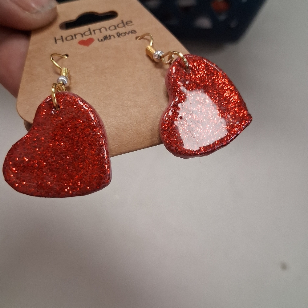 Gorgeous handmade 1 of a kind earrings - Picture 2 of 3